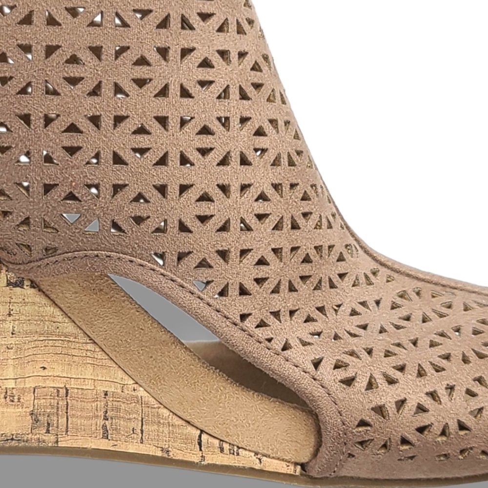 Life Stride Women's Tan Flex Soft System Hinx 2 Cut Out Wedge Sandals Size 10 - Picture 13 of 16